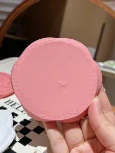 Pink irregular resin jewelry tray, creative handmade trinket dish for home decor and ring display.