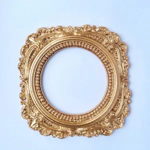 Vintage European photo frame photography prop for jewelry and nail art display backdrop.