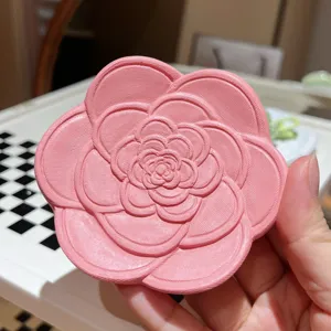 Ins style resin jewelry tray camellia shaped dish for rings earrings photography props