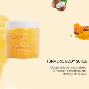 OUHOE Turmeric Body Scrub Exfoliating Moisturizing Skincare 100g Brightening Natural Care
