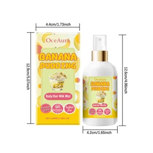 Banana Pudding Body and Hair Milk Mist 100ml moisturizing spray for soft, smooth skin care.