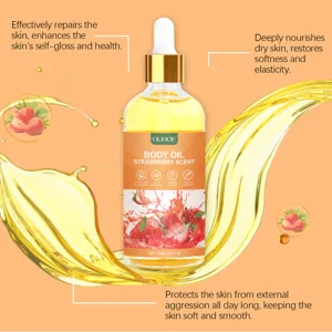 OUHOE strawberry body oil for deep nourishment, moisturizing dry skin and restoring skin elasticity.