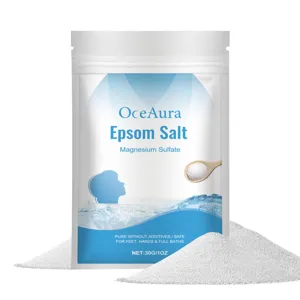 Απολέπιση Σώματος Epsom Salt OceAura Αλάτι Μπάνιου Θειικού Μαγνησίου Απαλή Απολέπιση Καθαρισμός Ενυδάτωση Περιποίηση Δέρματος