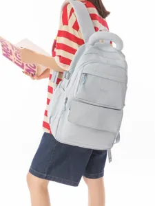 Light blue Japanese style academy schoolbag for students with large capacity storage