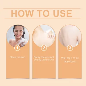 Step-by-step body spray usage guide for refreshing skin hydration and daily care.