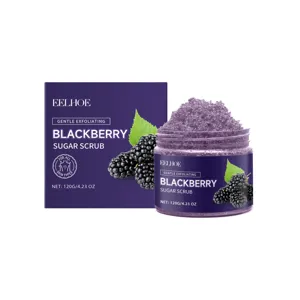 EELHOE Blackberry Sugar Scrub Gentle Exfoliating Body Scrub 120g Moisturizing Skin Care