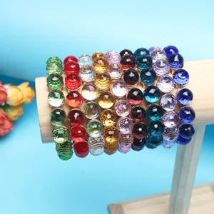 Fashion Crystal Ball Bracelet Alloy Electroplated Geometric Versatile Hand String Couple Jewelry Gift