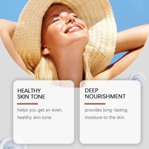 Vista detallada de la crema bronceadora para un cutis saludable y una nutrición profunda.