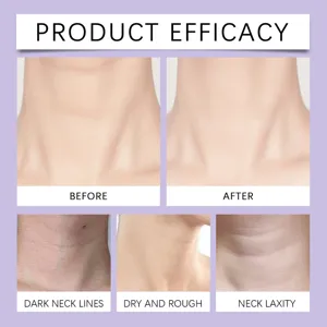 HOYGI neck care stick efficacy comparison showing before and after results for firm neck.