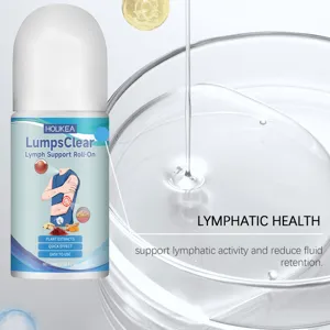 Detalle del roll-on de cuidado corporal HOUKEA con fórmula de extractos vegetales fácil de usar.