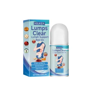 HOUKEA cuidado corporal roll-on líquido extractos de plantas soporte linfático 50ml