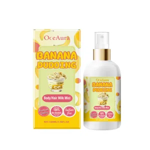 OceAura Banana Pudding body and hair milk mist 100ml moisturizing nourishing spray bottle fresh