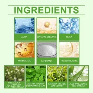 Detailed ingredient chart showing natural extracts and core formula of the body scrub.