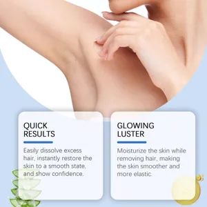 Spray mousse épilatoire doux pour une peau lisse, soin corporel hydratant et apaisant.