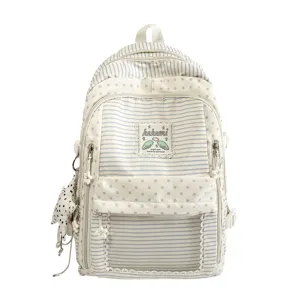 Mochila escolar Ita-bag a rayas con estrellas y ventana transparente para niñas
