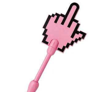 Rosa pixelierter Mittelfinger kontaktloser Kartenhalter Stab lustiges Geschenk Zubehör