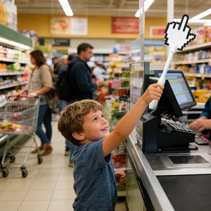 Neuheit Mittelfinger Tap to Pay Stab Kartenhalter fuer kontaktlose Zahlung spassig