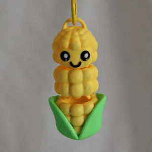 3D Printed Cute Cartoon Vegetable And Animal Keychain Articulated Design Stress Relief Toy Bag Pendant Gift