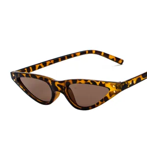 Retro-Katzenaugen-Sonnenbrille mit Schildpatt-Rahmen und braunen Gläsern für Damen