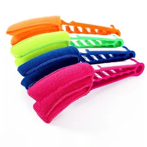 Cepillo multifuncional para persianas con paño de microfibra lavable para aire acondicionado.