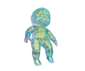 Transparent glitter slow rebound maltose squeeze toy cute baby doll for stress relief
