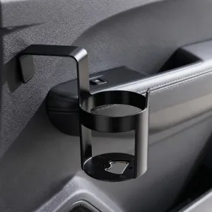Car Cup Holder Multi-Functional Vehicle Drink Bottle Mount Door Hanging Universal Auto Interior Storage Organizer Black ABS