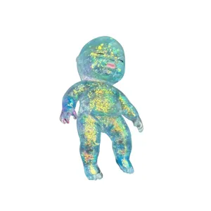 Glitter blue slow rebound squishy baby toy decompression cute ugly doll stress relief item