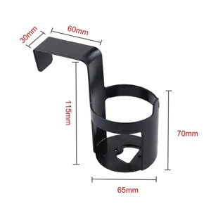 Car door hanging beverage cup holder, multi-functional auto water bottle storage rack organizer.