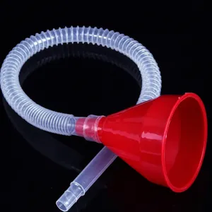 Entonnoir a huile souple en plastique avec long tuyau pour voiture et moto outil