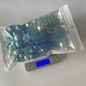 Perle di fiocco di neve riempitivo per vasi e decorazioni galleggianti per candele.