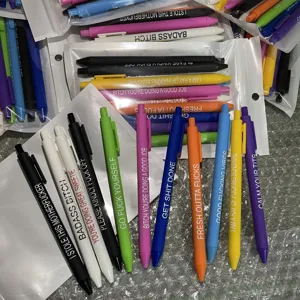 Funny ballpoint pen set 11pcs novelty retractable gel pens with sarcastic quotes office