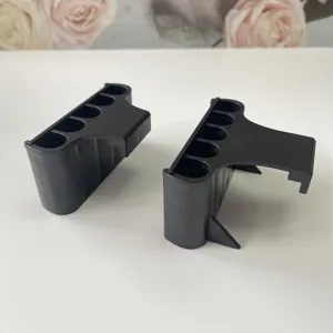 Black plastic aquarium plant holder fish tank rim hydroponic basket for aquatic plants.