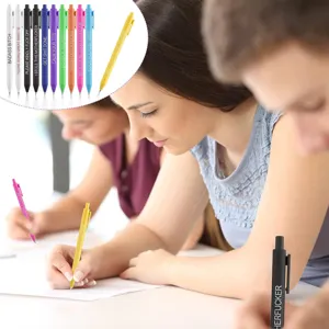 Funny retractable gel pens set with humorous novelty quotes, colored pens for office and school.