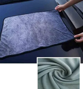 Panno per asciugatura auto in microfibra con passante torto, panno di pulizia altamente assorbente.