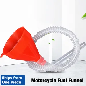Entonnoir de Ravitaillement Automobile Plastique Grand Diamètre Essence Long Tube Pliable Voiture Moto Entonnoir à Huile