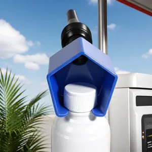 Imbuto in plastica anti-travaso per auto moto rifornimento con fibbia allargata.