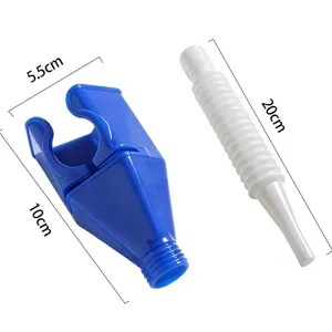 Imbuto per rifornimento auto con tubo di prolunga flessibile, imbuto in plastica per olio.