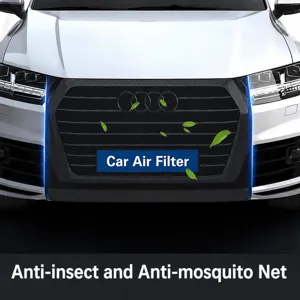 Rete Anti-Insetto per Griglia Anteriore Auto Copertura in Rete Protettiva Universale Antidolore Antizanzare Schermo di Protezione del Serbatoio d'Acqua Con Ganci