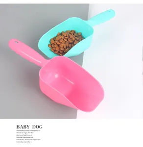 Pelle a nourriture pour animaux en plastique epaisse cuillere pour chat et chien