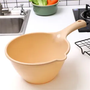 Mestolo per Acqua in Plastica Ispessito Manico Lungo Cucchiaio da Acqua Cucina Bagno Giardinaggio Strumento Portatile Multifunzione
