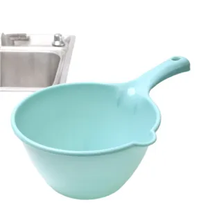 Paletta per acqua in plastica spessa resistente con manico lungo per cucina e bagno