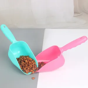 Kit de pelle à nourriture pour animaux en plastique bicolore chat chien outil de sable