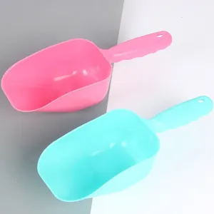 Pelle à nourriture pour chat en plastique grande capacité cuillère d'alimentation rose bleu