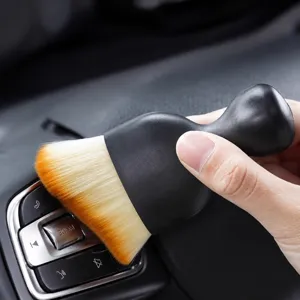 Car interior detailing soft brush for air vent dashboard gap cleaning and dust removal tool