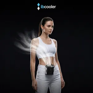 Portable waist clip fan powerful turbine electric cooling fan for outdoor work summer use.