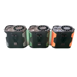 Portable waist clip fan outdoor cooling mini turbo electric fan with battery desktop use