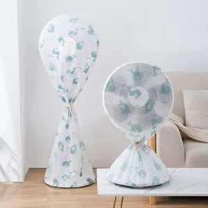 Schattige walvis print elektrische ventilator stofhoes volledige wikkelfunctie bescherming