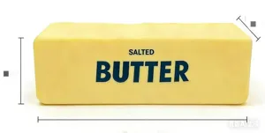 Butter shape decompression squeeze toy detail shot, slow rebound sensory stress relief item.