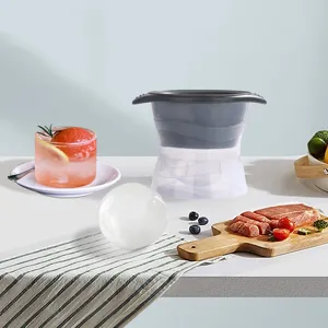 Moule à sphère de glaçons en silicone pour whisky, grand bac à glaçons rond pour la maison.