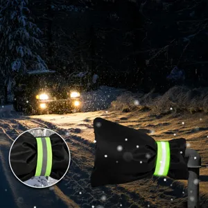 Winter outdoor faucet insulation cover waterproof oxford cloth pipe protector with reflective strip